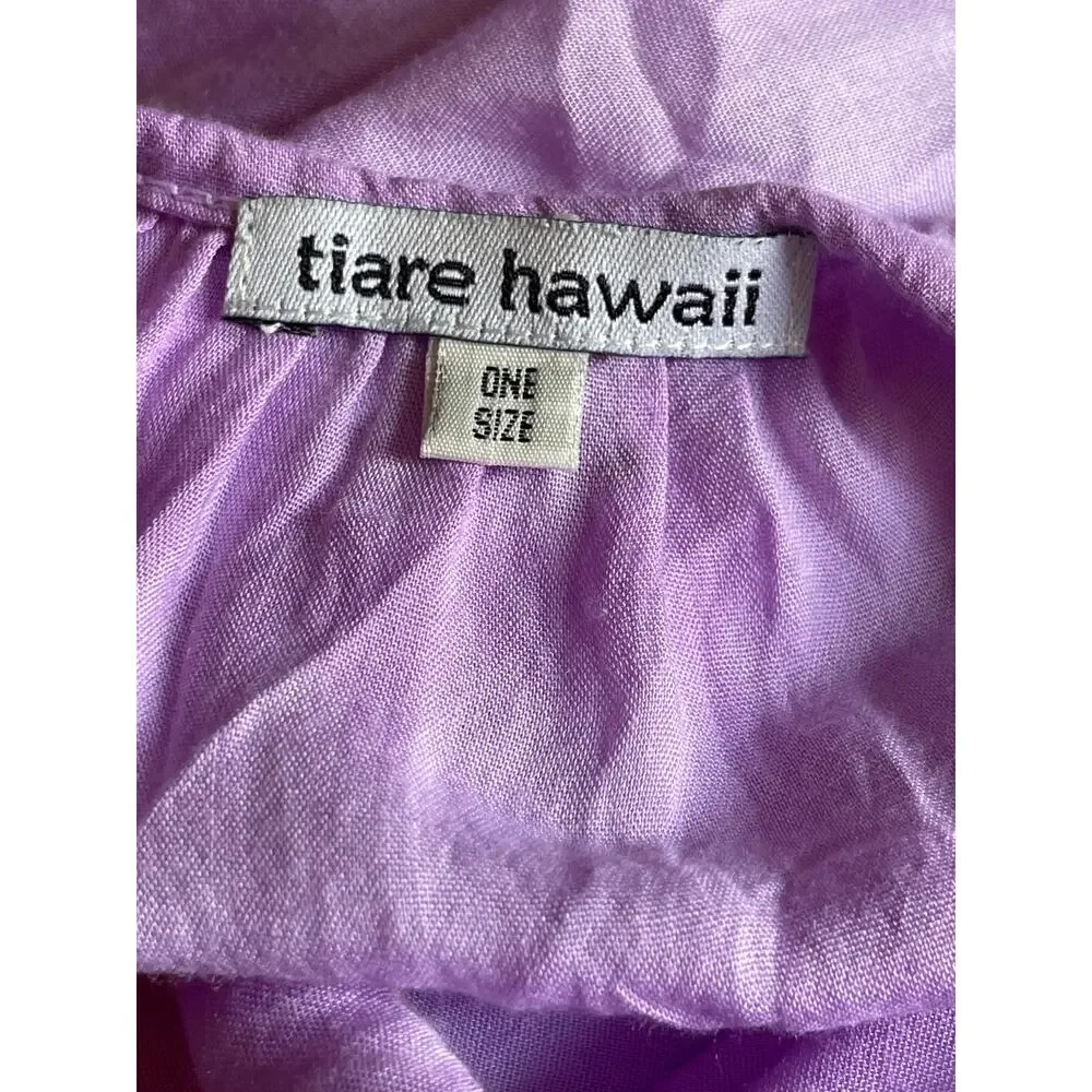 Tiare Hawaii Tie Dye Batik Maxi Dress Studded Bodice Sleeveless One Size - Picture 9 of 10